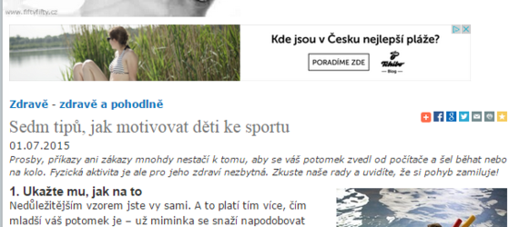 Sedm tipů, jak motivovat děti ke sportu