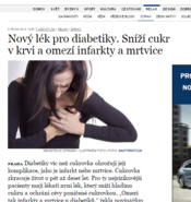 Nový lék pro diabetiky. Sníží cukr v krvi a omezí infarkty a mrtvice